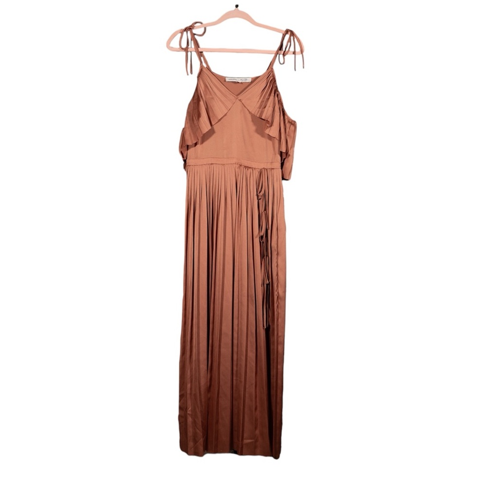 Banana Republic x Olivia Palermo Rose Gold Maxi Dress | Formal |